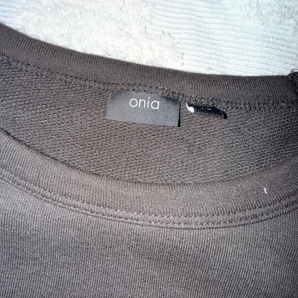 Onia Dark Brown Knit Top